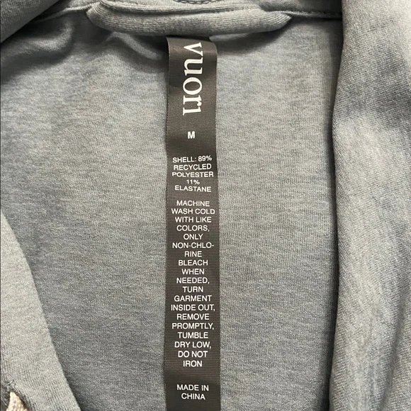 Vuori Halo Essential Hoodie In Light Cloud Heather Blue Size Medium - Picture 3 of 3